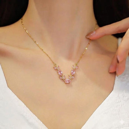 Rosé Vine Necklace
